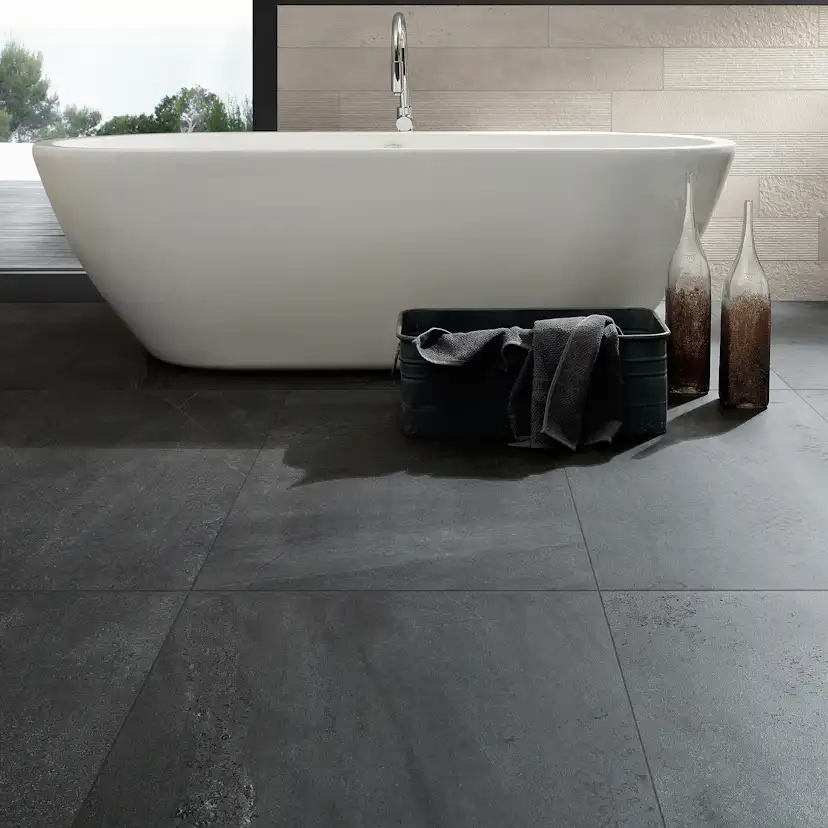 Klinker Coem Ceramiche Brit Stone Graphite Grå 15x15 cm Matt