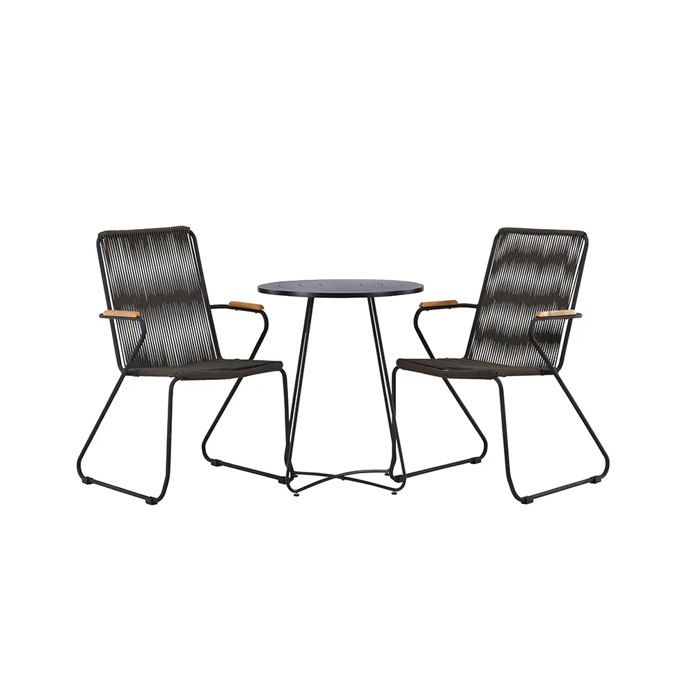 Cafégrupp Venture Home Bacong Bord med 2 Bois Stolar