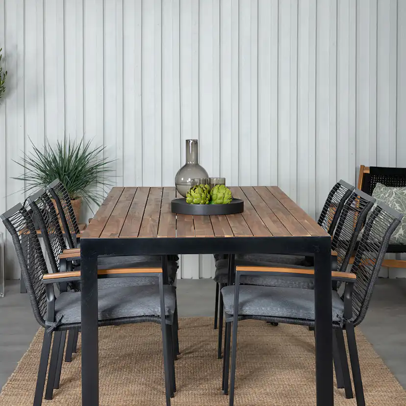 Matgrupp Venture Home Bois med 6 Deni Stolar