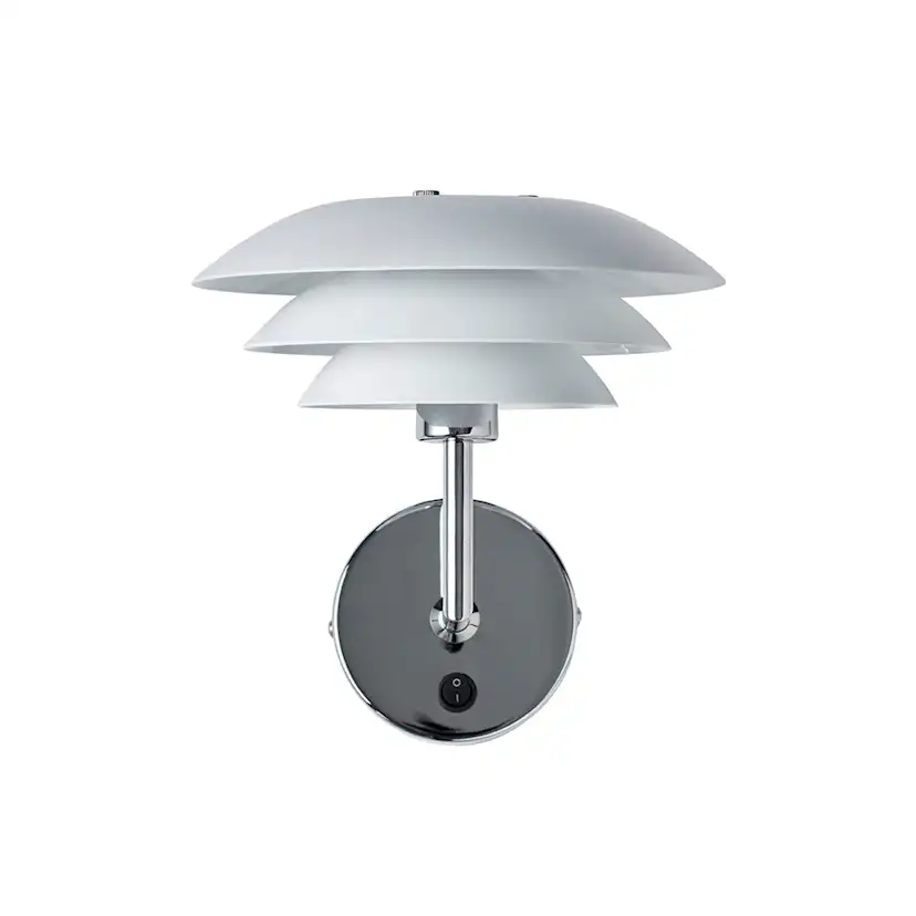 Vägglampa Dyberg Larsen DL20 Opal/Mässing: 20 cm