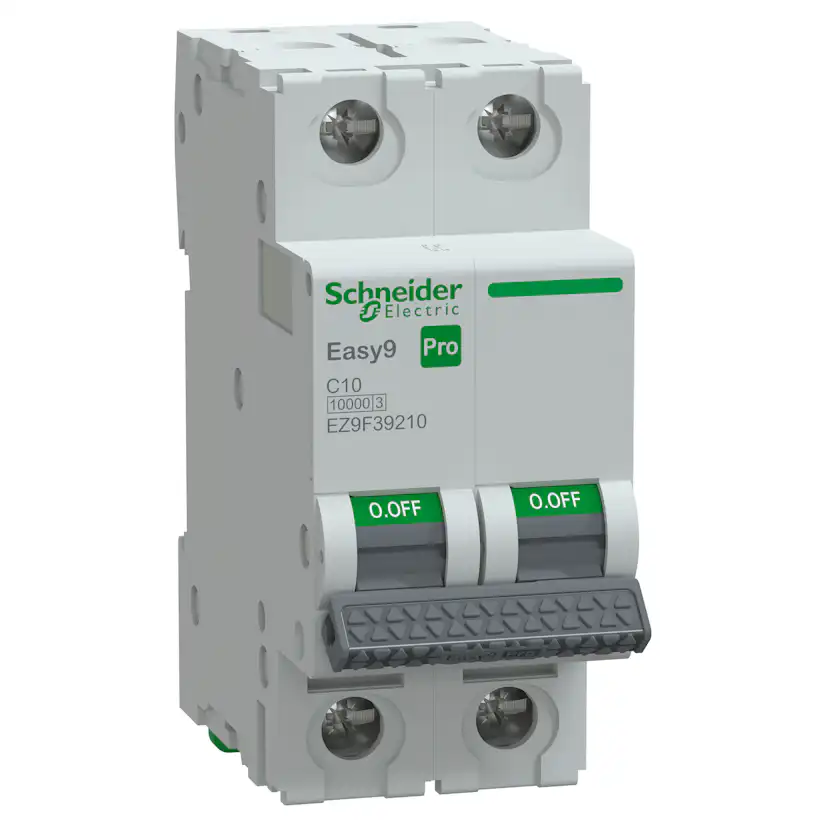 Minibrytare Schneider Electric Easy9 2-polig C-karakteristik 10–16A 10kA