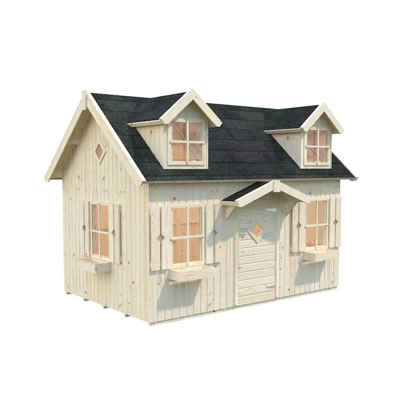 Lekstuga Palmako Marie 5,5 m² Trästuga med Loft