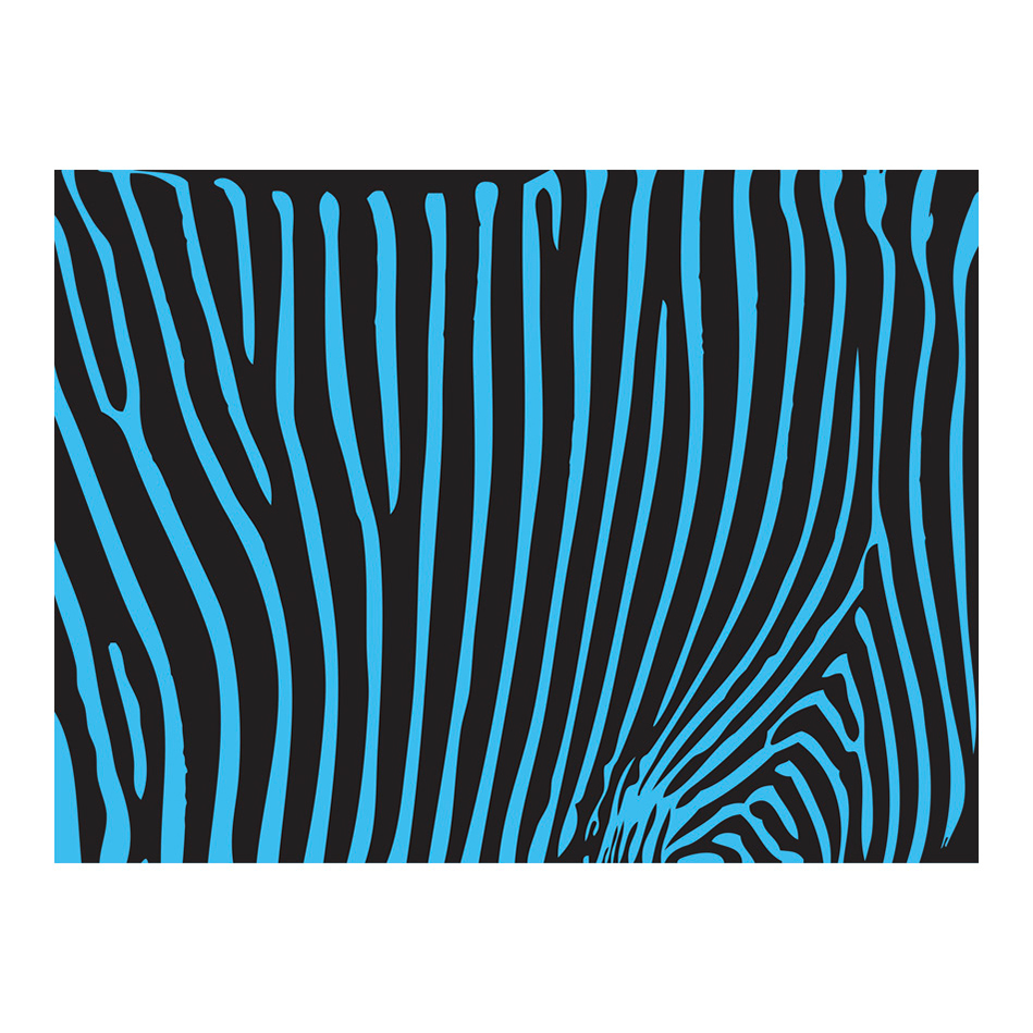 Fototapet Arkiio Zebra Pattern Turkos