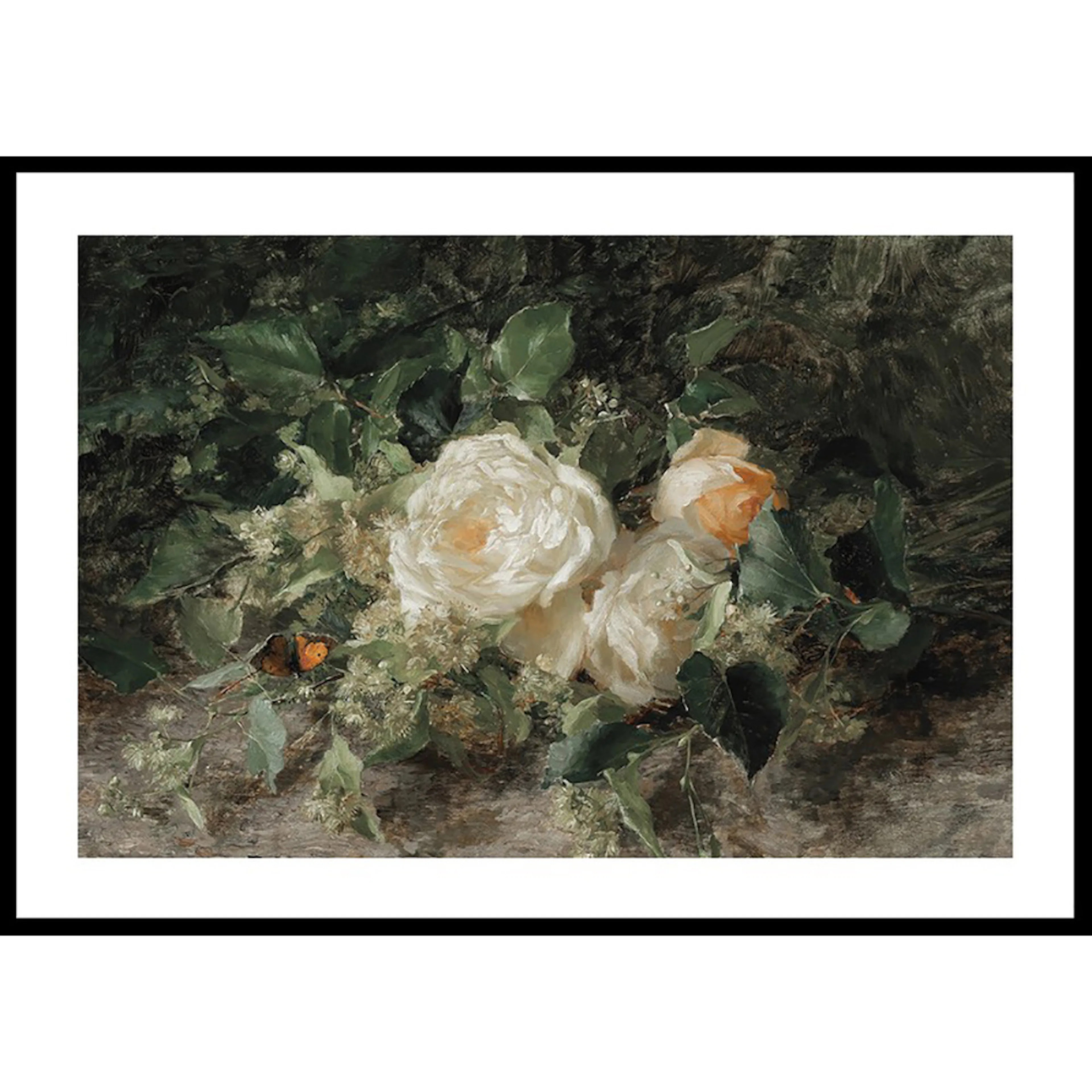 Poster Gallerix A Bouquet Of Roses By Olga Wisinger-Florian