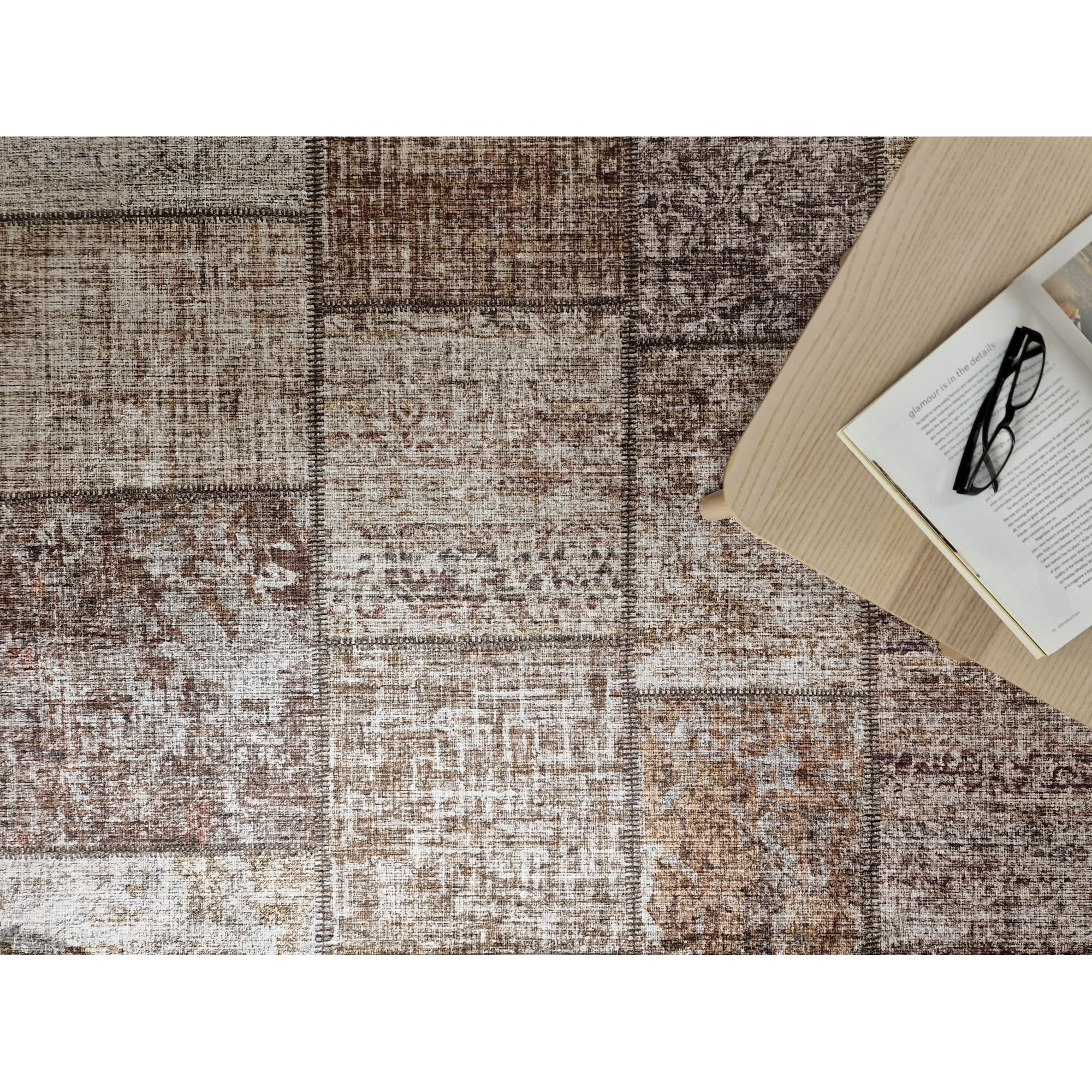 Wiltonmatta KM Carpets Amber Patch Färgglad Polyester