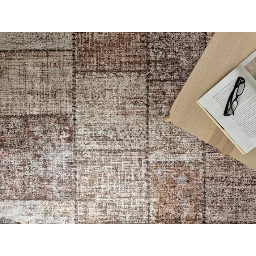 Wiltonmatta KM Carpets Amber Patch Färgglad Polyester