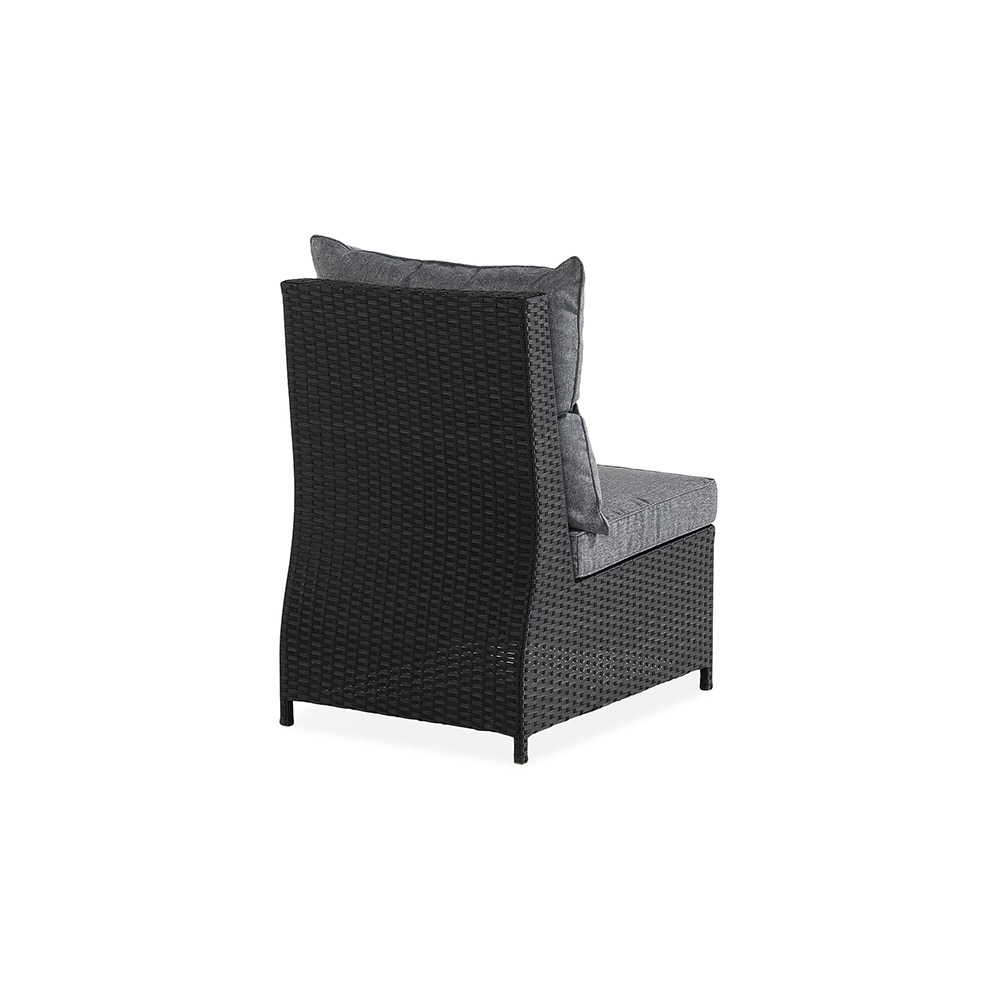 Mittdel Comfort Garden Till Soffa James, Svart i Konstrotting med Sittdyna
