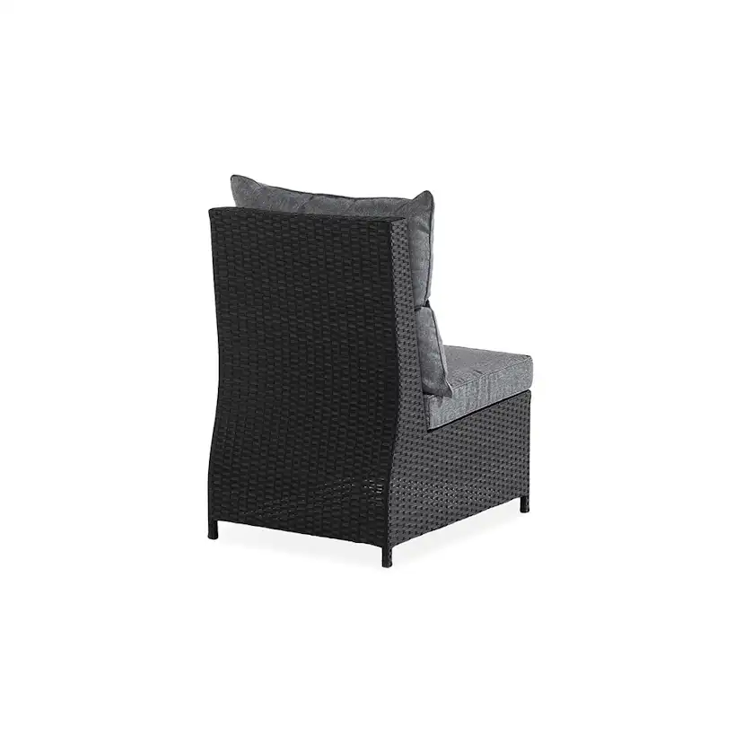 Mittdel Comfort Garden Till Soffa James, Svart i Konstrotting med Sittdyna