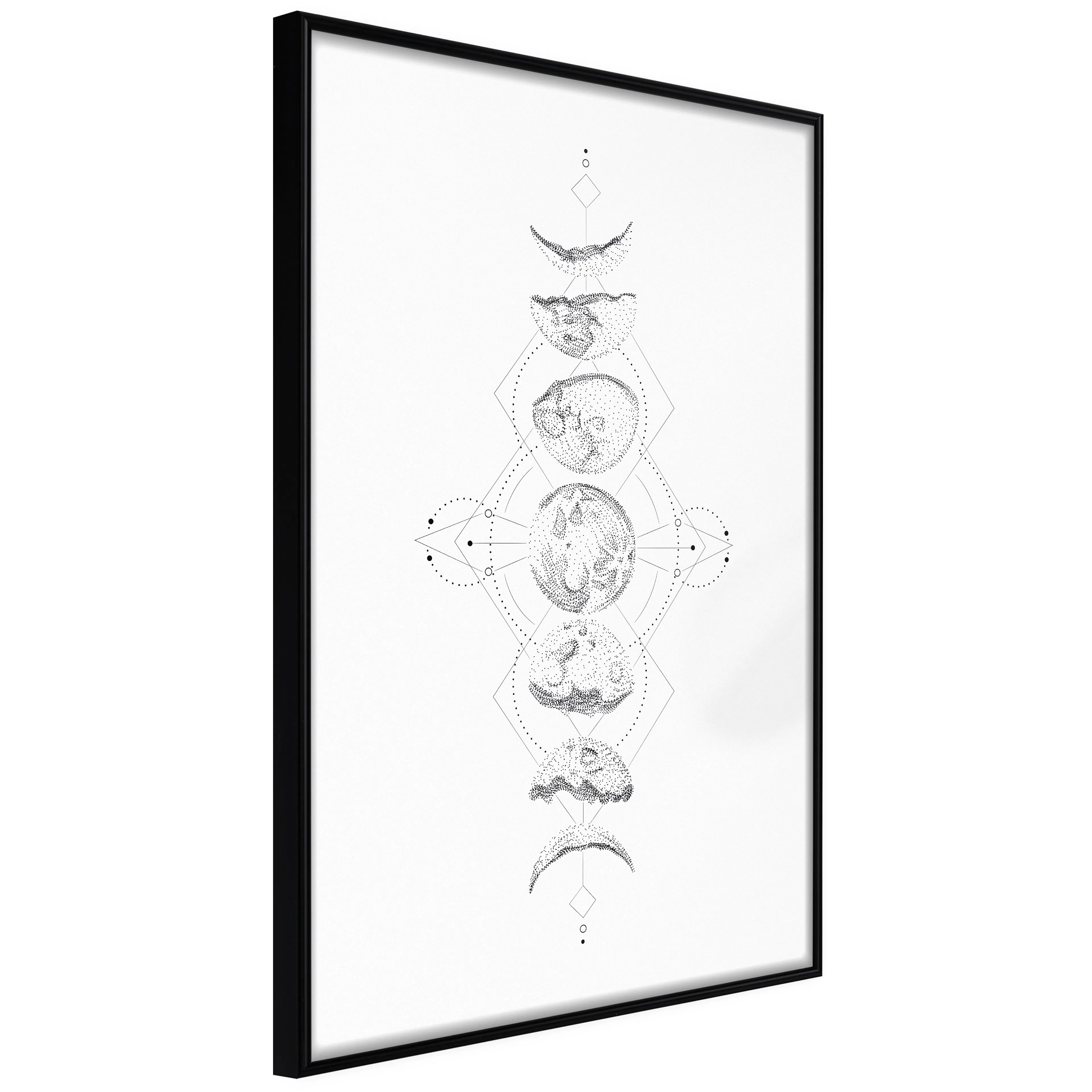 Affisch - Moonlight [Poster] 40x60 Svart ram, 40x60 cm