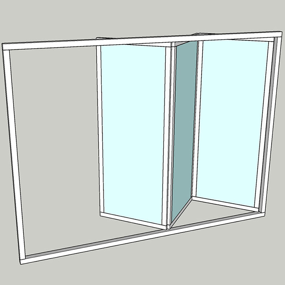 Vikparti Allvy Sunroom s75 3-Glas 3-Delad