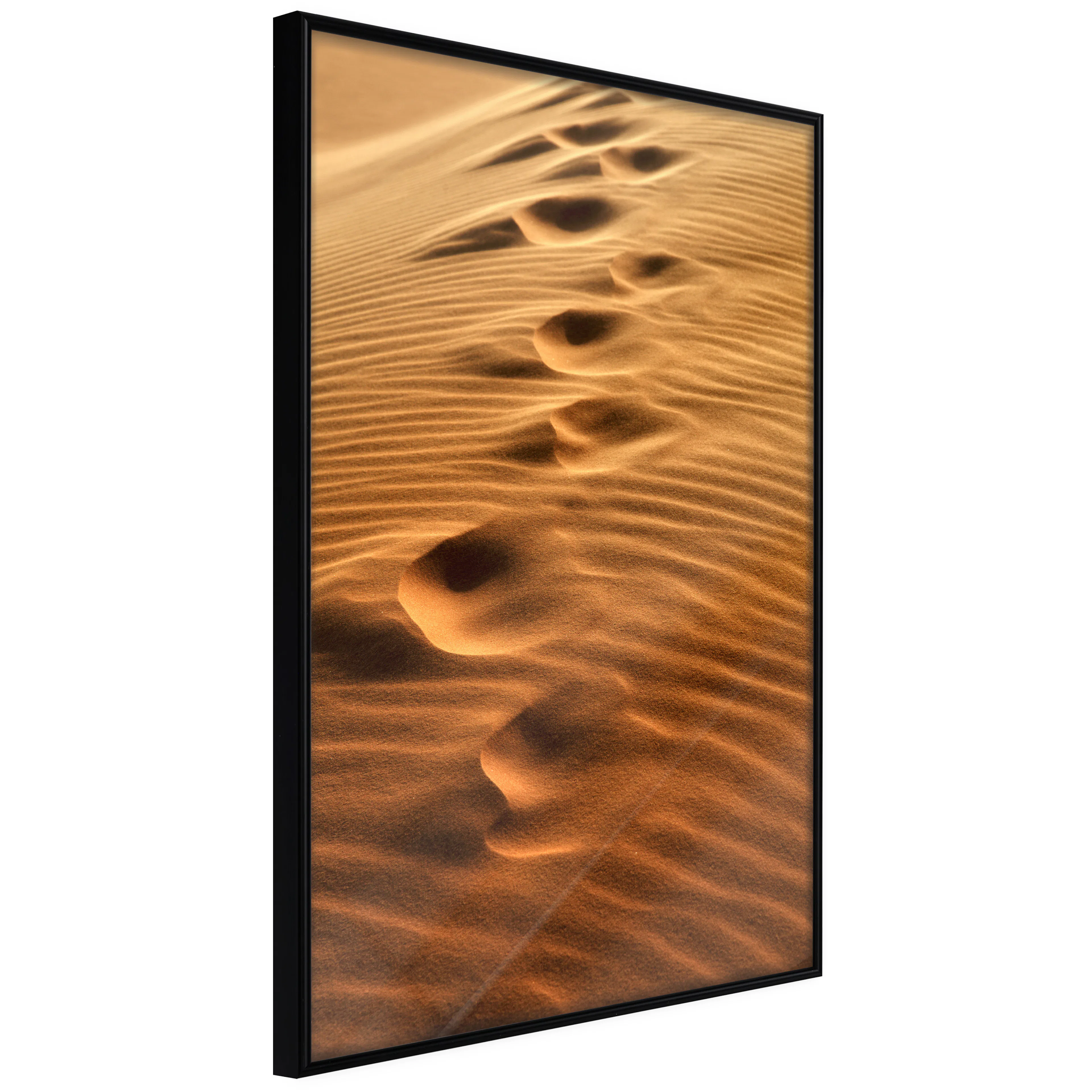 Affisch - Traces on the Sand [Poster] 40x60 Svart ram, 40x60 cm