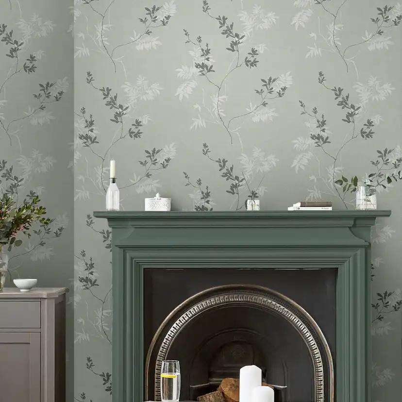 Tapet Laura Ashley Mari Mineral Grön 119840