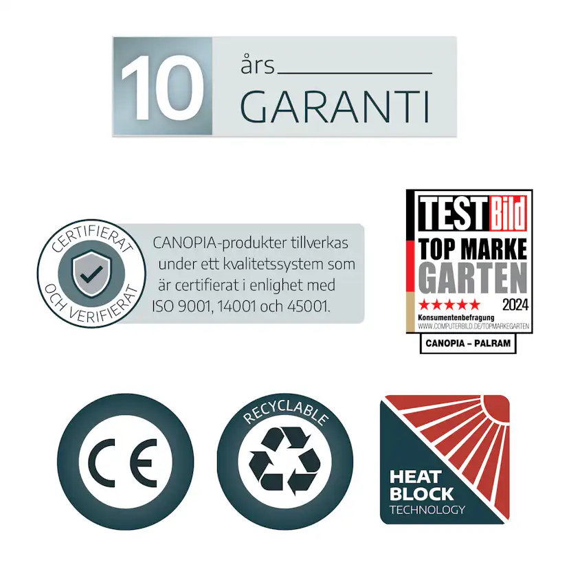 Carport Canopia by Palram Arcadia I Metall 3,6x4,5 m