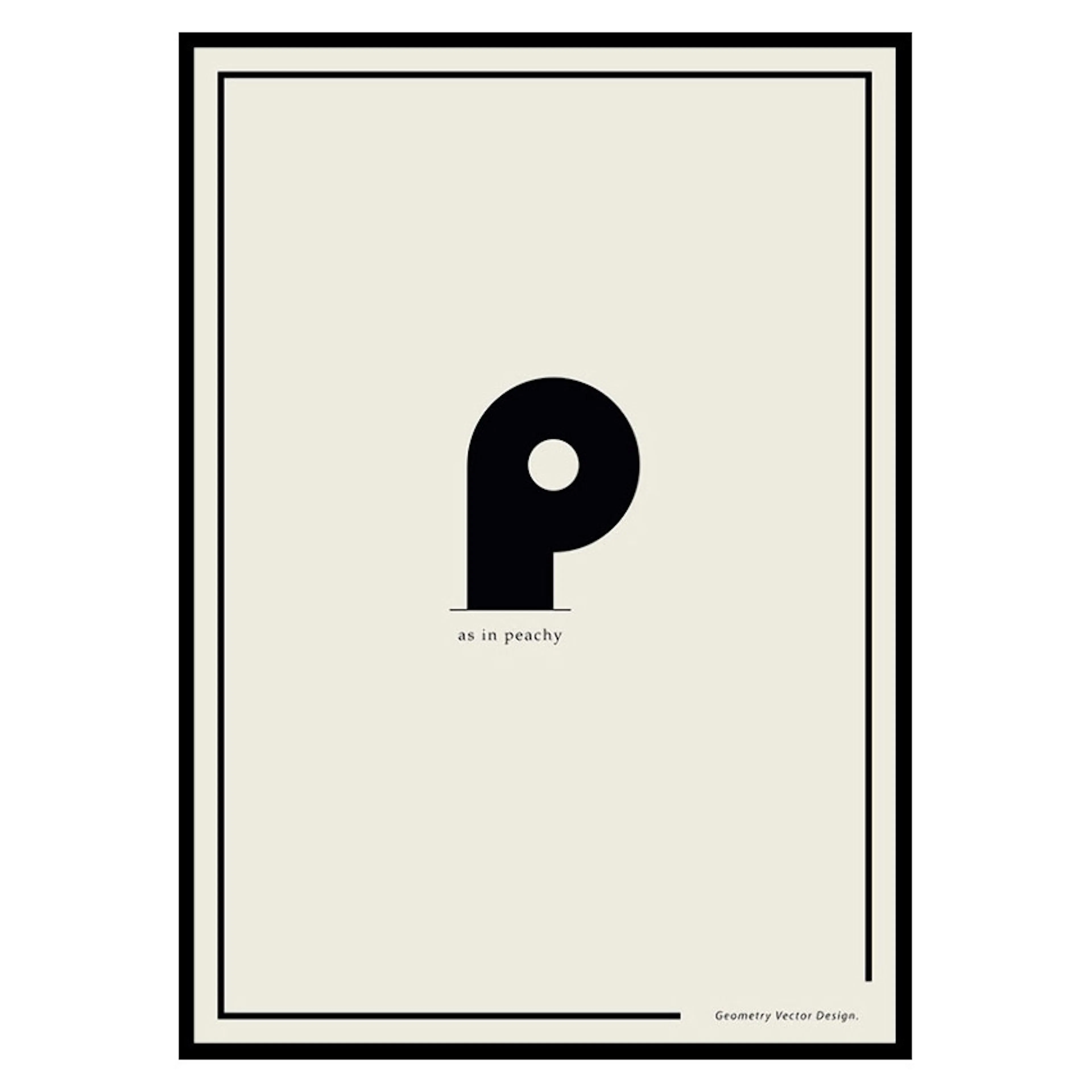 Poster Gallerix P As In Peachy