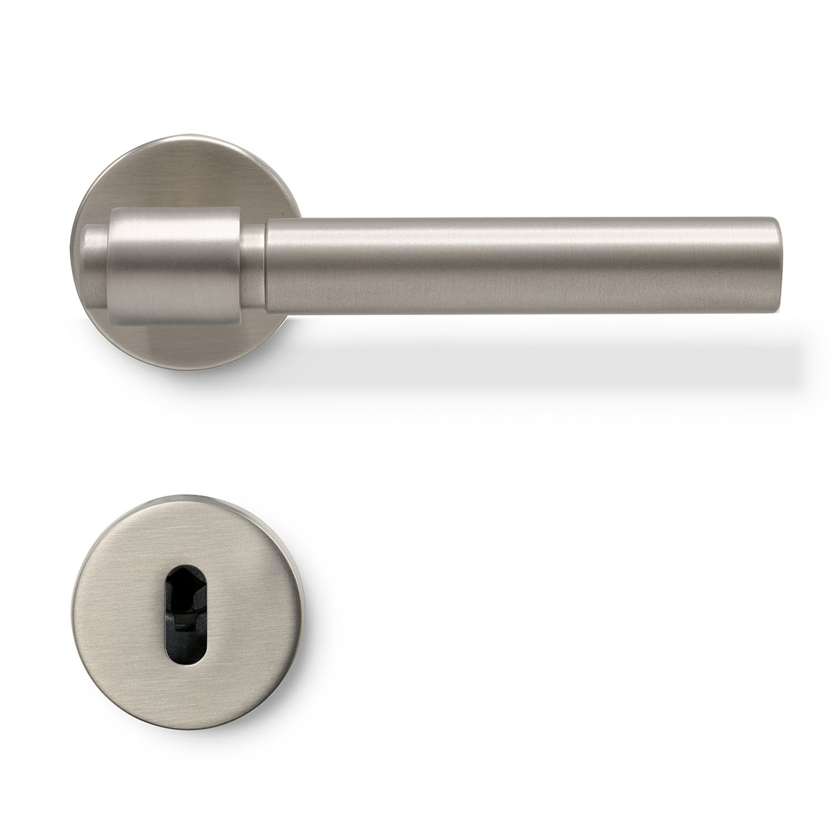 Dörrhandtag Beslag Design Helix 200 Plain med Nyckelskylt