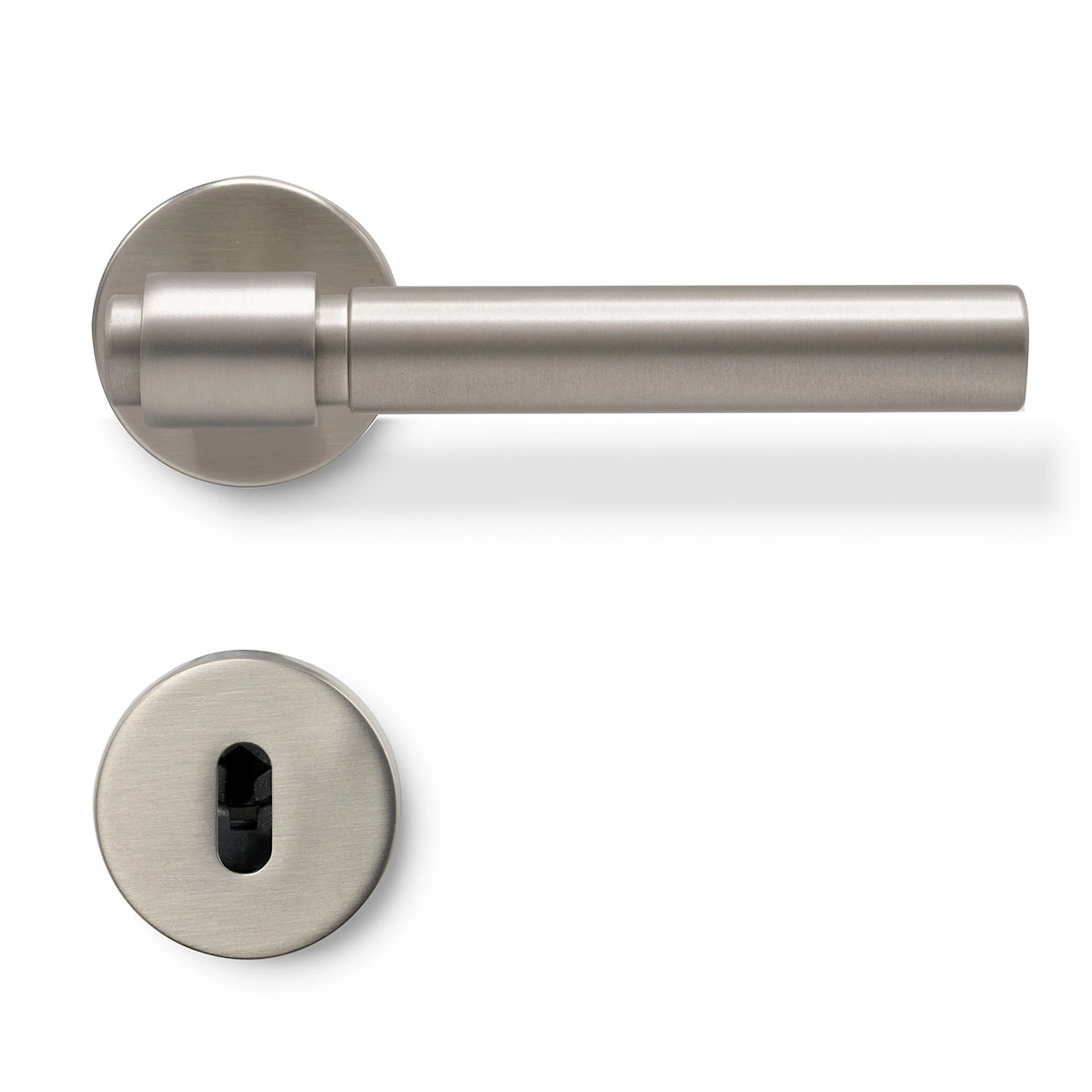 Dörrhandtag Beslag Design Helix 200 Plain med Nyckelskylt