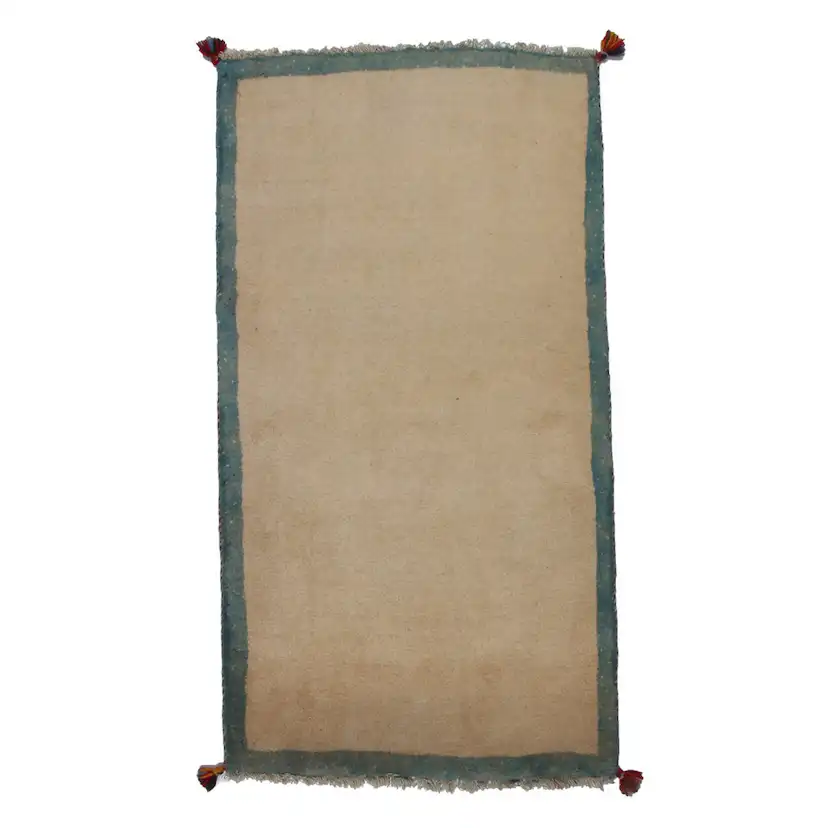 Persisk Matta Arkiio Gabbeh Shiraz Creme/Blå 75x143