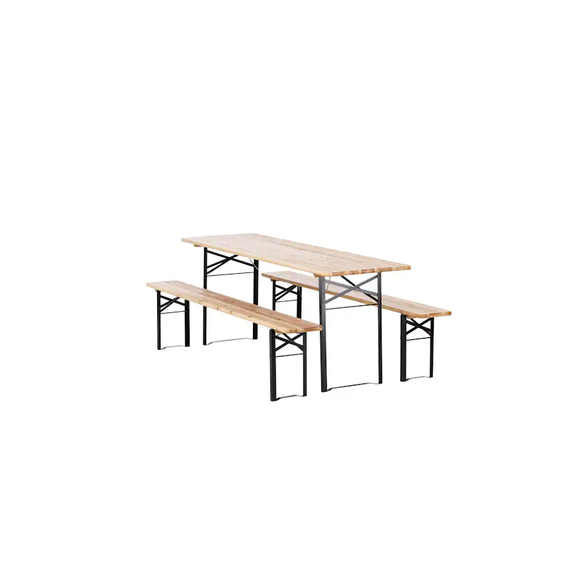 Bänkbord Venture Home Guniess Ihopfällbart Picknickbord med 6 Sittplatser