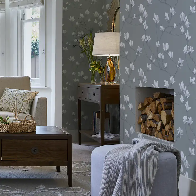 Tapet Laura Ashley Magnolia Grove Slate
