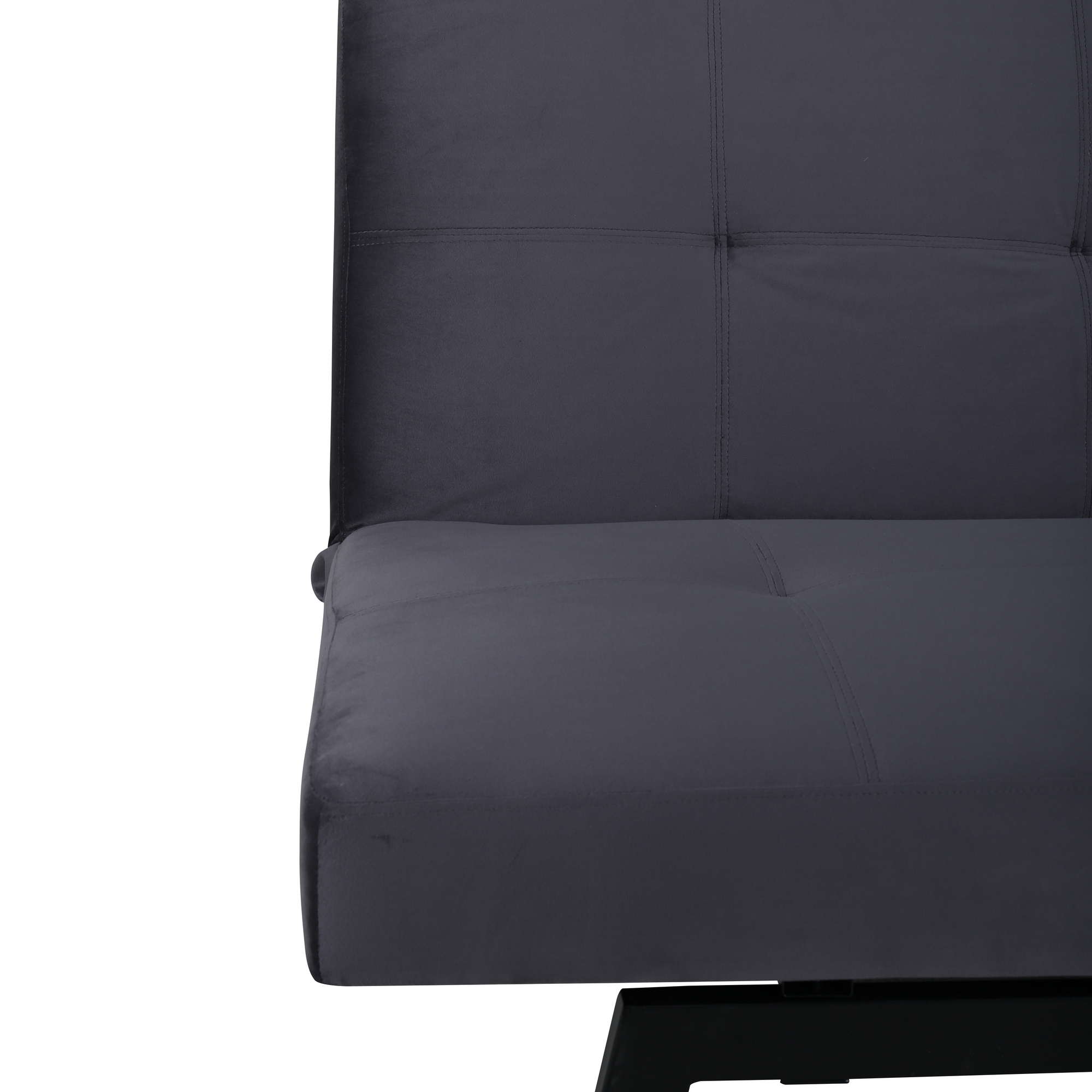 Bäddsoffa Venture Home Bodil Grå Sammet 2-sitssoffa 180x80x55 cm 1 Sovplats