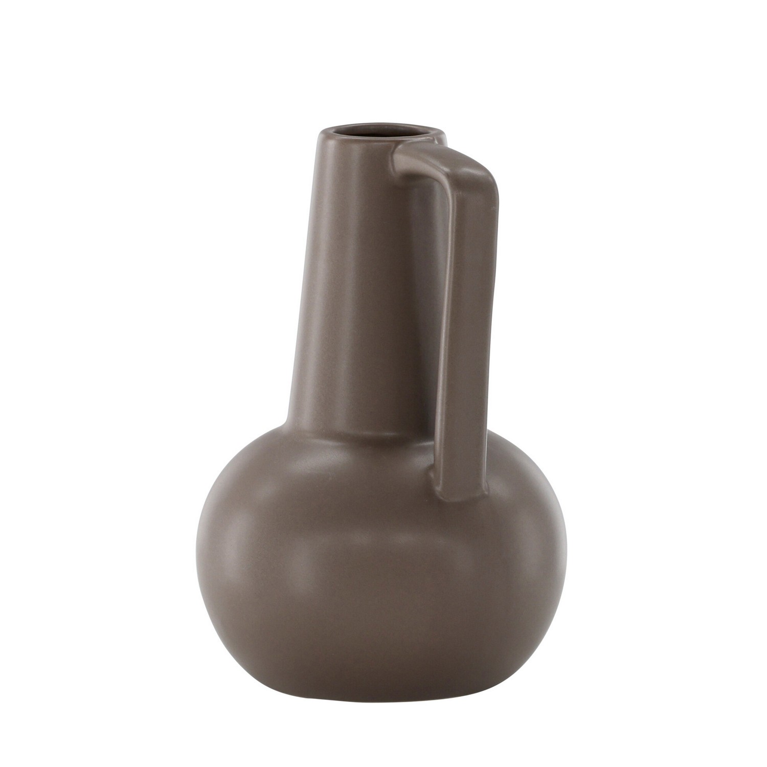Lane Vase - Matte Brown - 15*15*22cm Svart