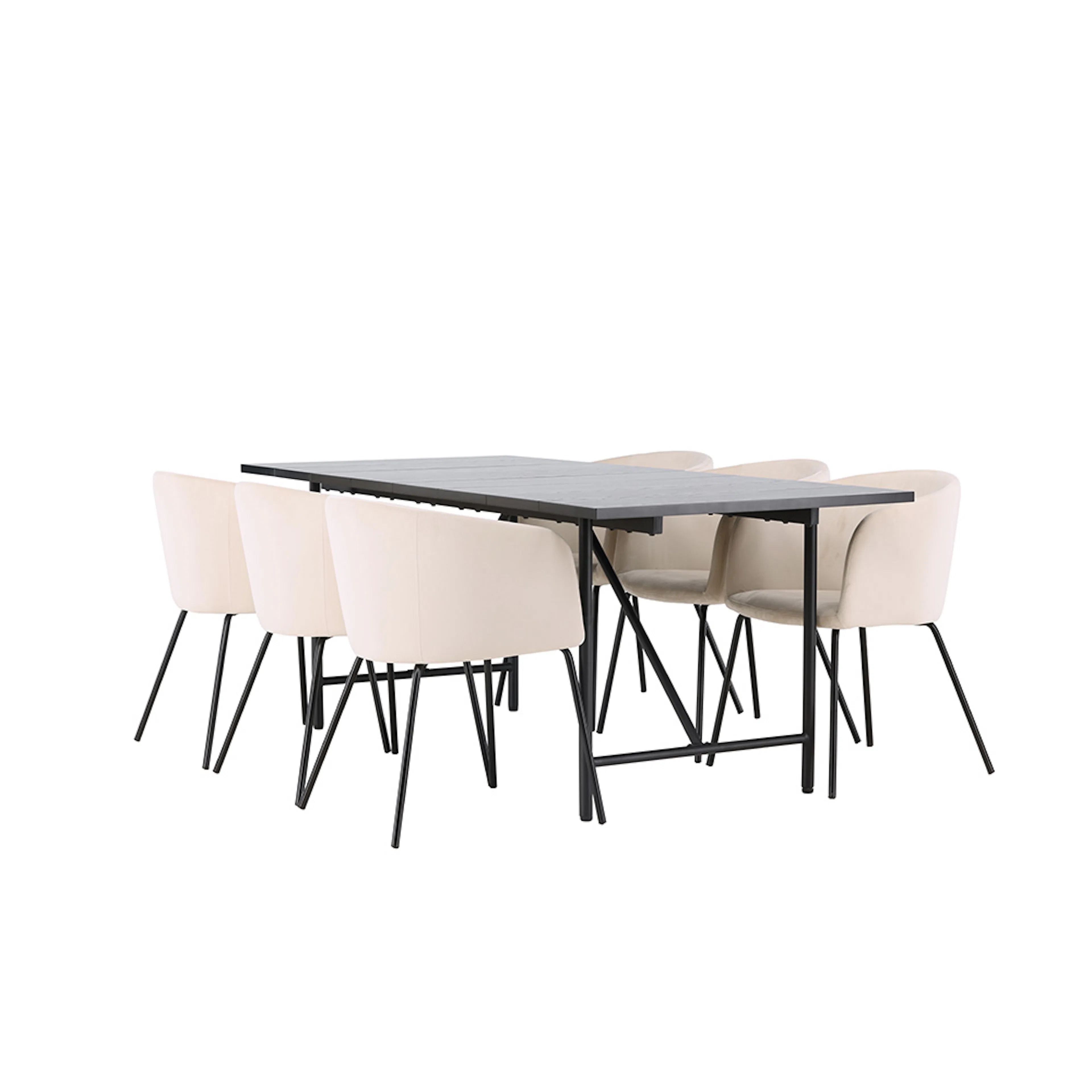 Matgrupp Venture Home Astrid med 6 Berit Stolar