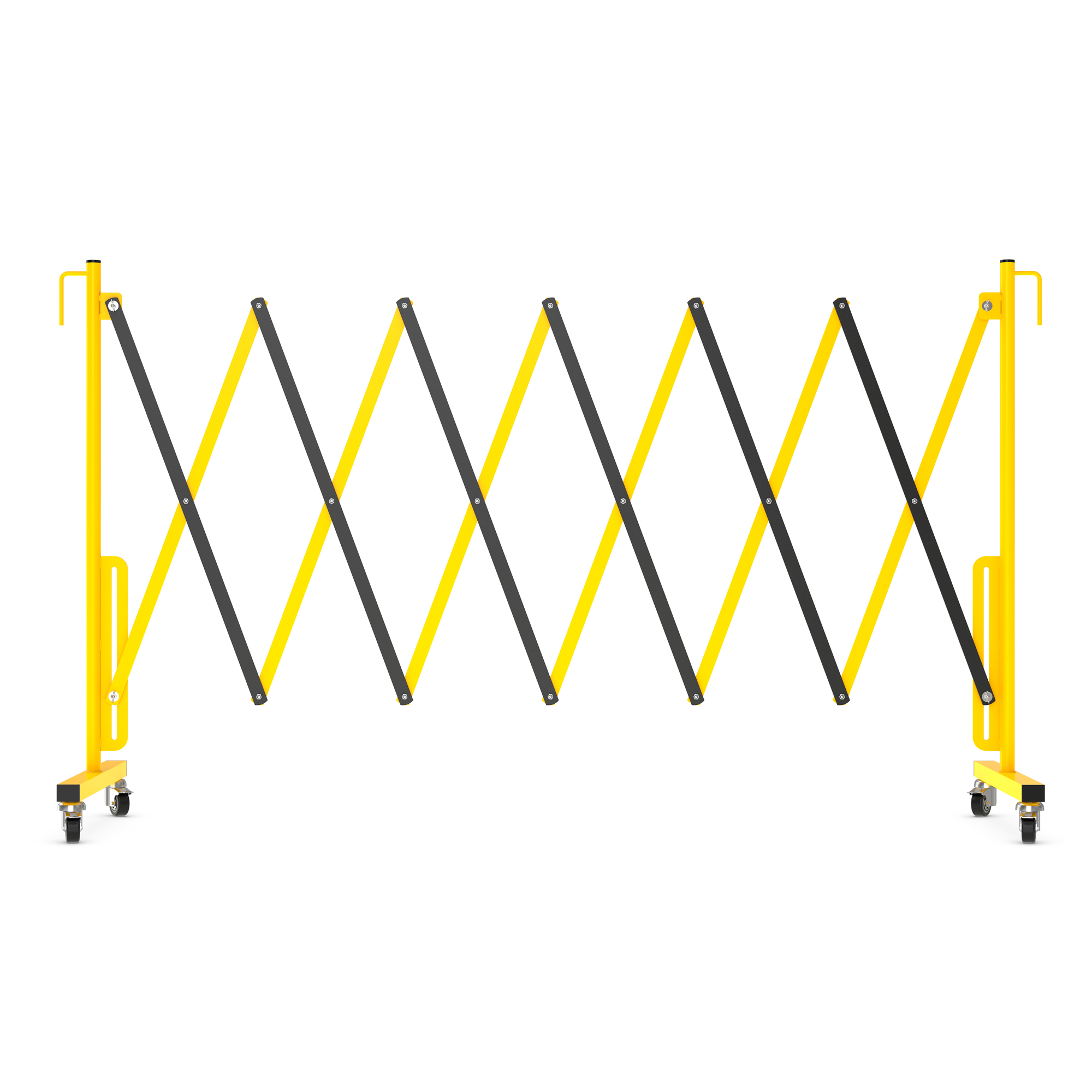 Avgränsare R&R Solutions Expanderbar Mobil Gul/Svart
