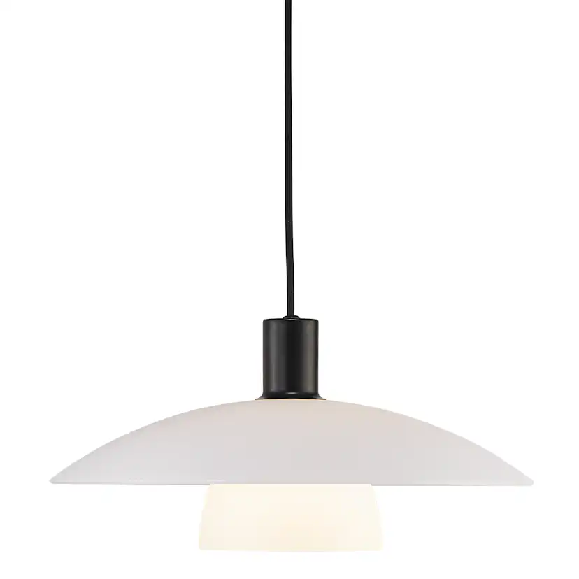 Taklampa Nordlux Verona Svart Glas Pendel E27 Takbelysning