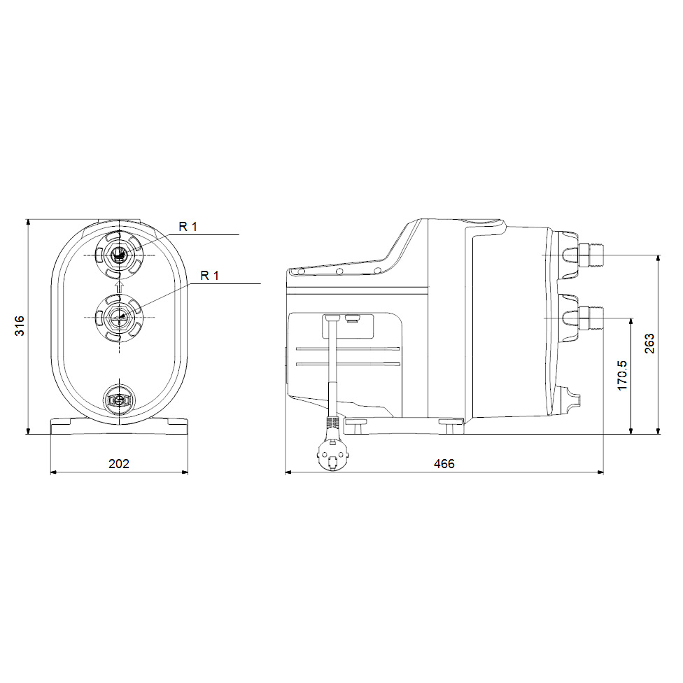 Pumpautomat Grundfos SCALA1 3-45