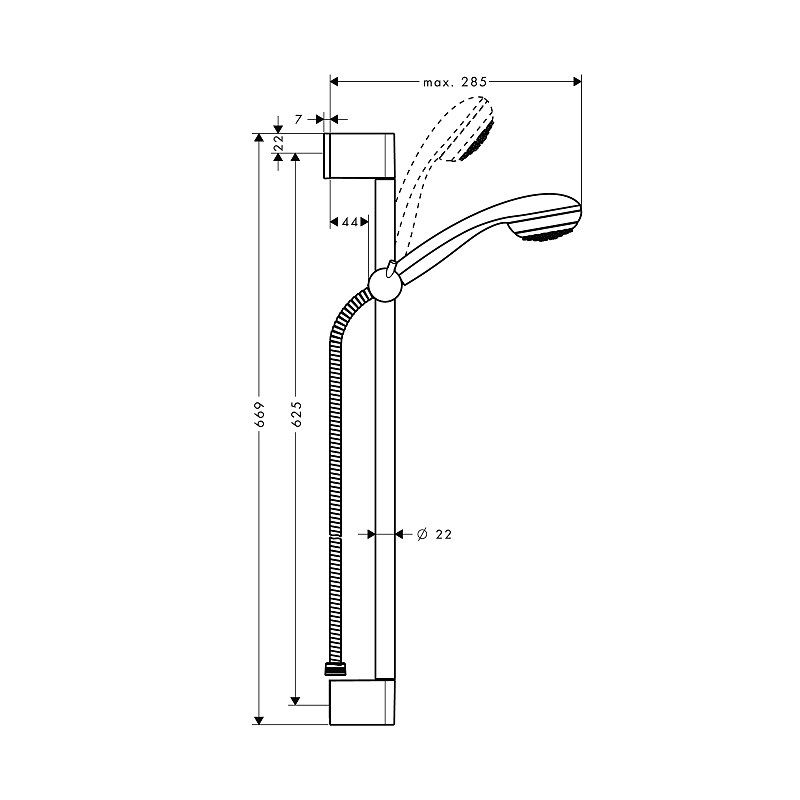 Duschset Hansgrohe Crometta 85 1jet