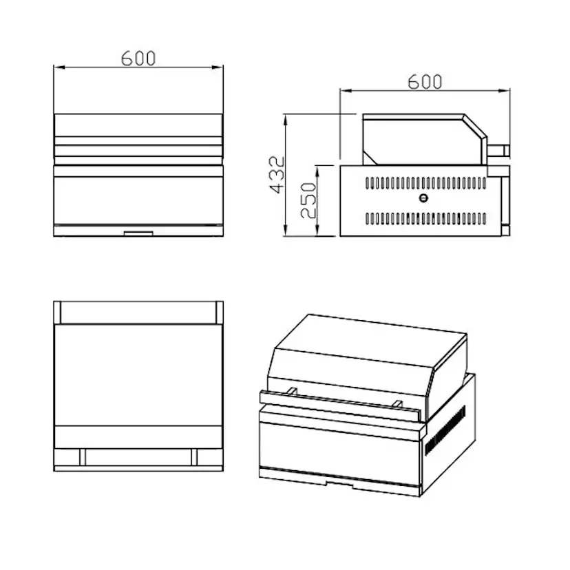 Kolgrill Myoutdoorkitchen Nordic Line med Sidobrännare