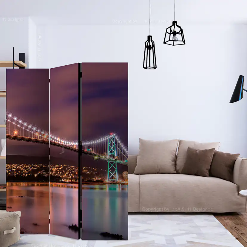 Rumsavdelare Arkiio Glow Above The City 135x172 cm