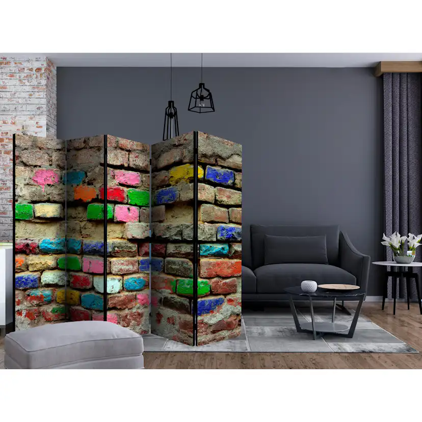 Rumsavdelare Arkiio Colourful Bricks II 225x172 cm