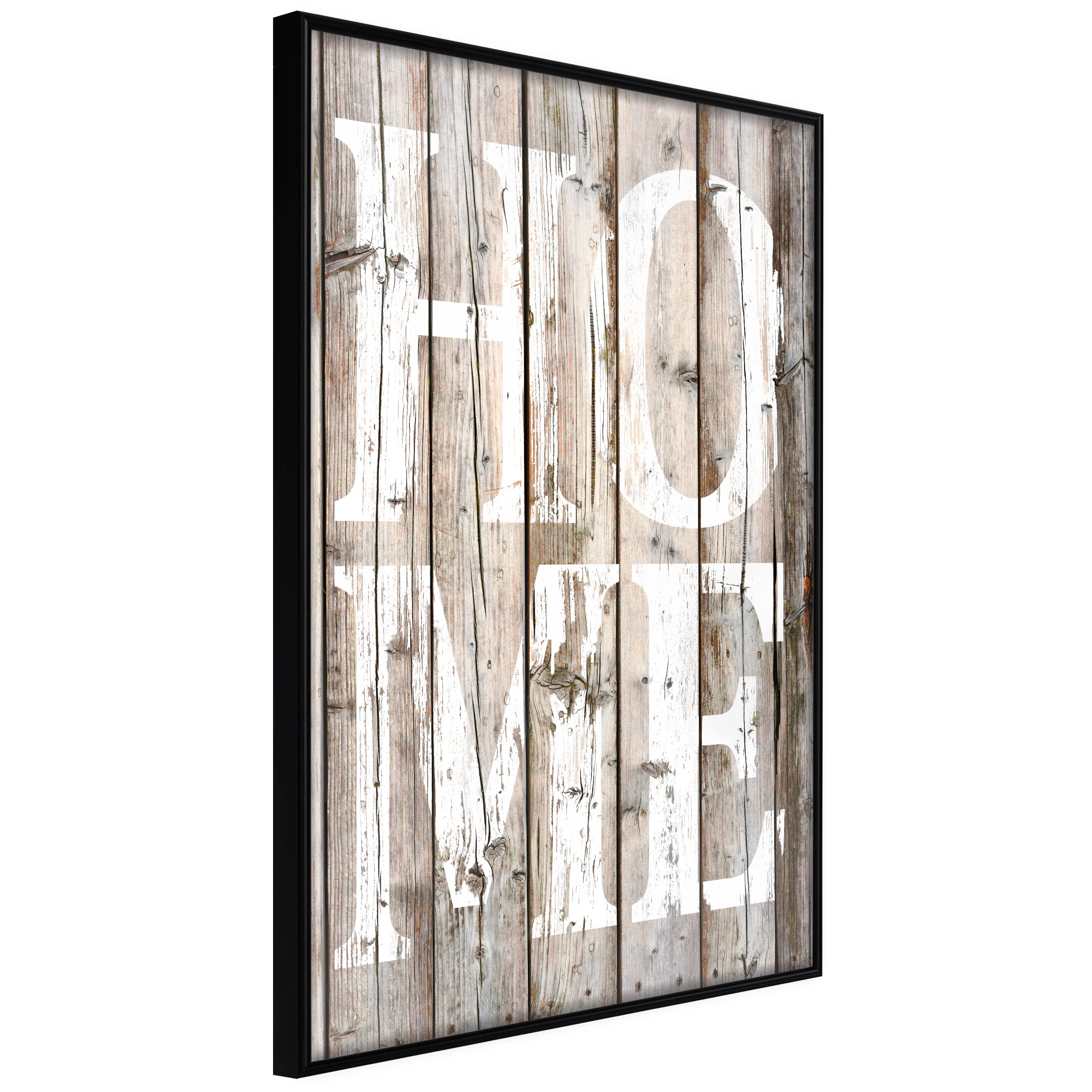 Affisch - Retro: Home [Poster] 40x60 Svart ram, 40x60 cm