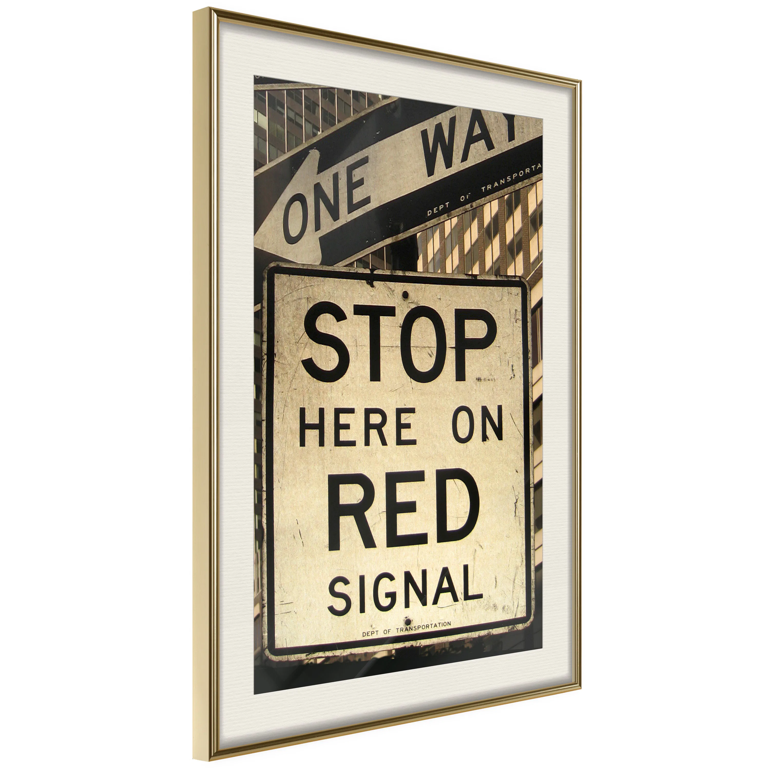 Poster Artgeist Affisch Road Signs