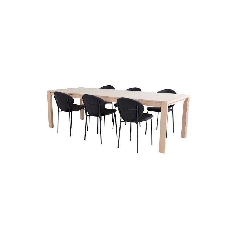 Matgrupp Venture Home Shy med 6 Valor Matstolar