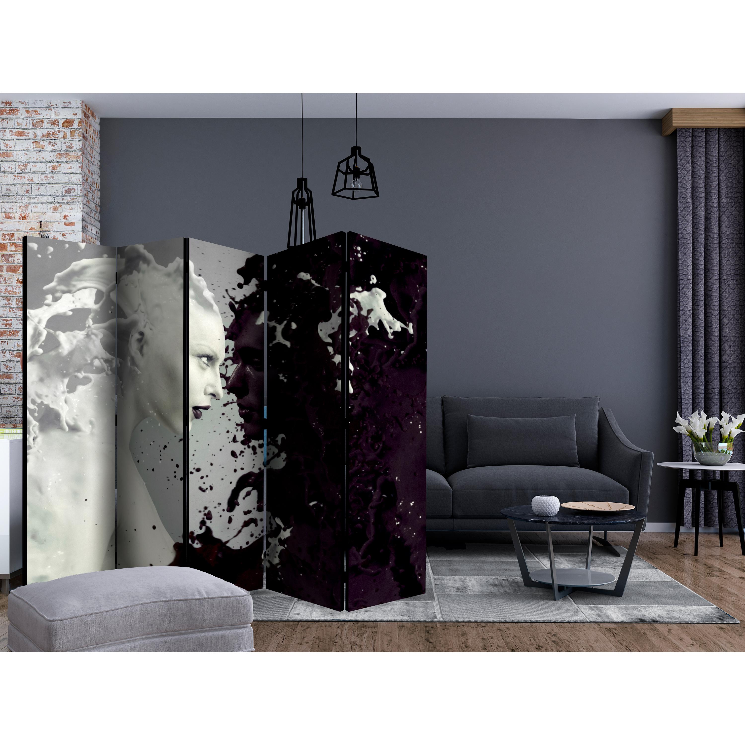 Rumsavdelare Arkiio Black and White Faces II 225x172 cm