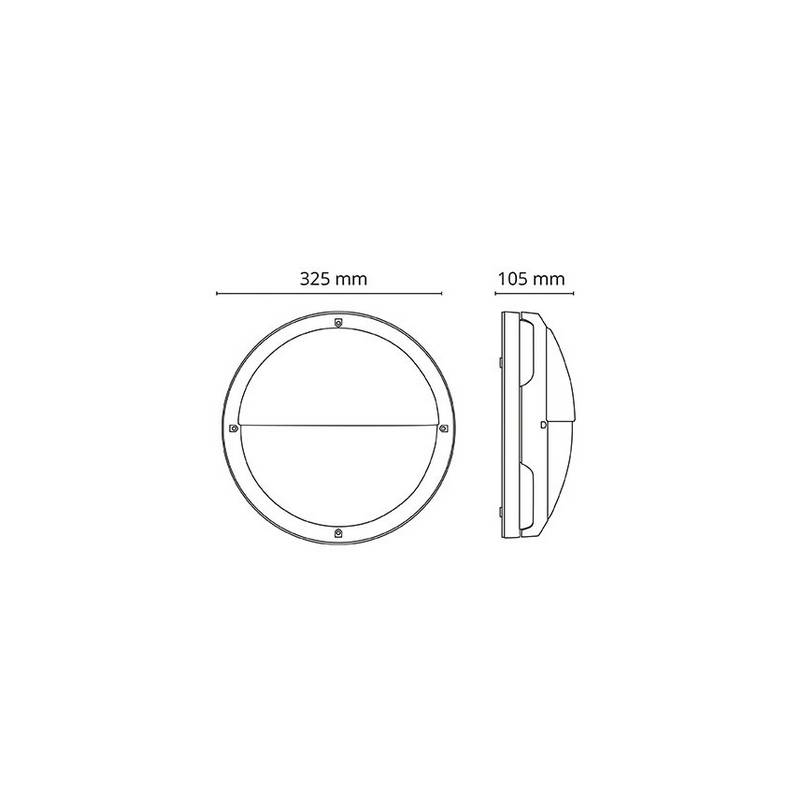 Tak/Vägglampa SG ARMATUREN Tardo Grafit 2000 LED 3000K Ip65
