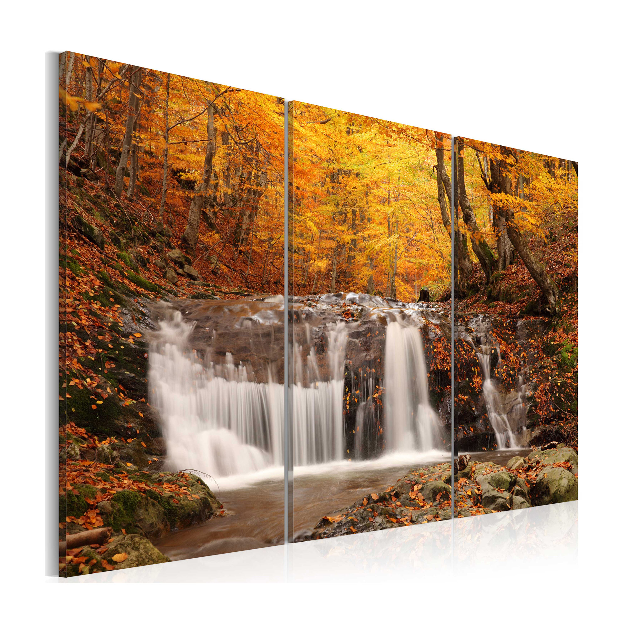 Tavla Arkiio A Waterfall In The Middle Of Fall Trees