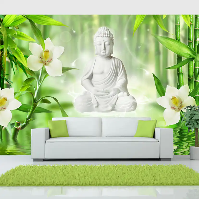 Fototapet Arkiio Självhäftande Buddha And Nature