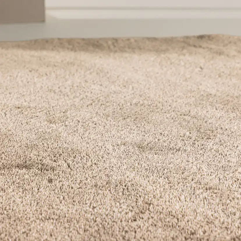 Blanca Polyester - 200*200- -Round-Beige Beige
