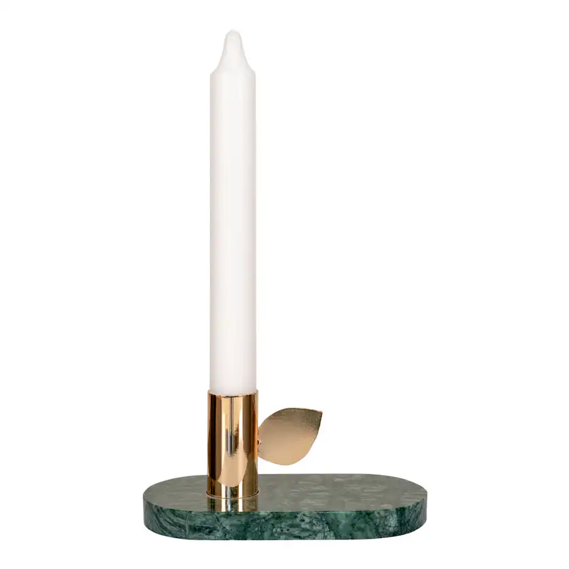 Ljusstake House Nordic Marble Leaf