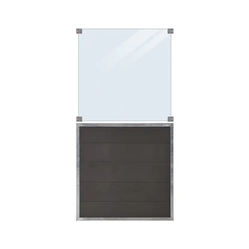 Staket PLUS Futura Komposit Klarglas 90×180 cm