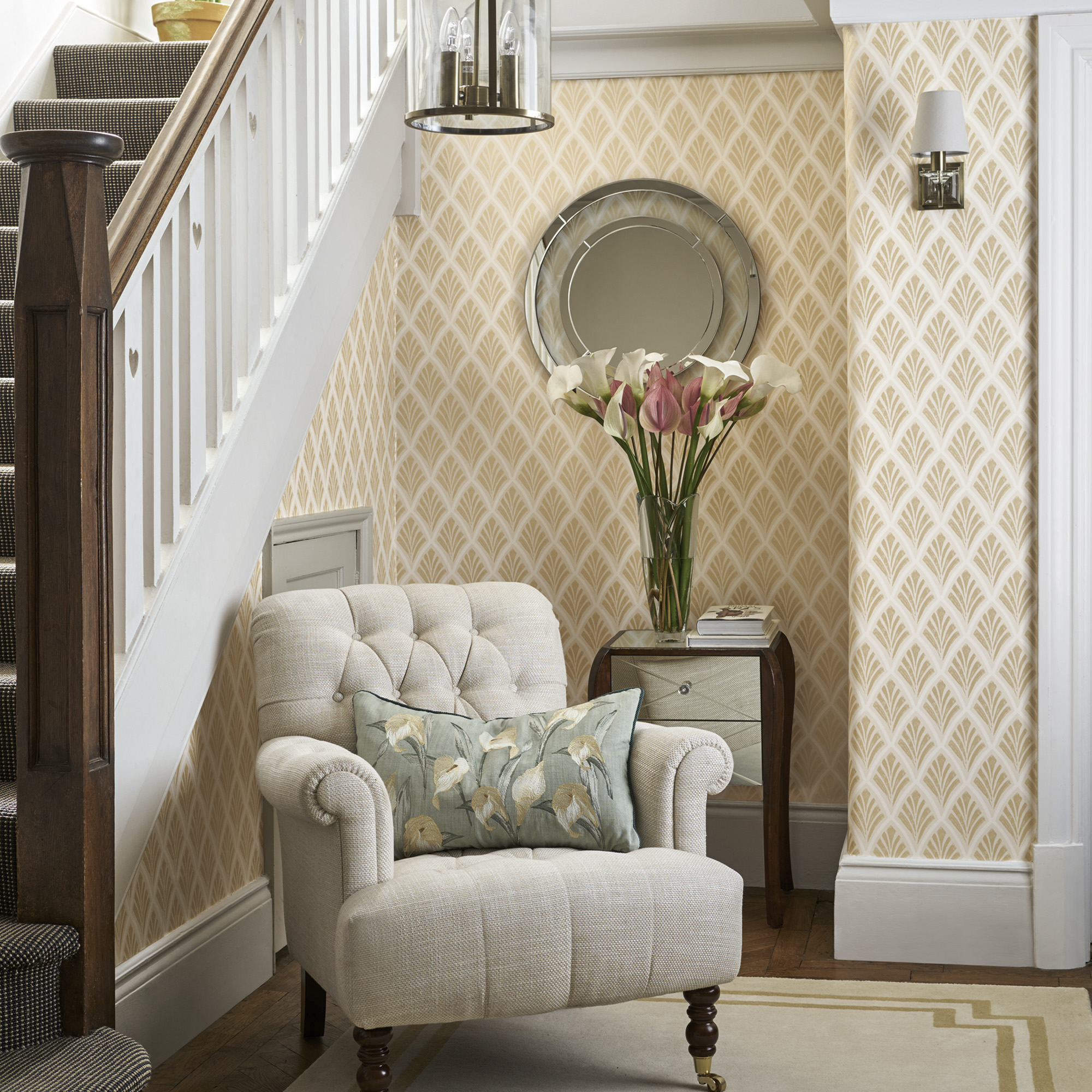 Tapet Laura Ashley Florin Gold