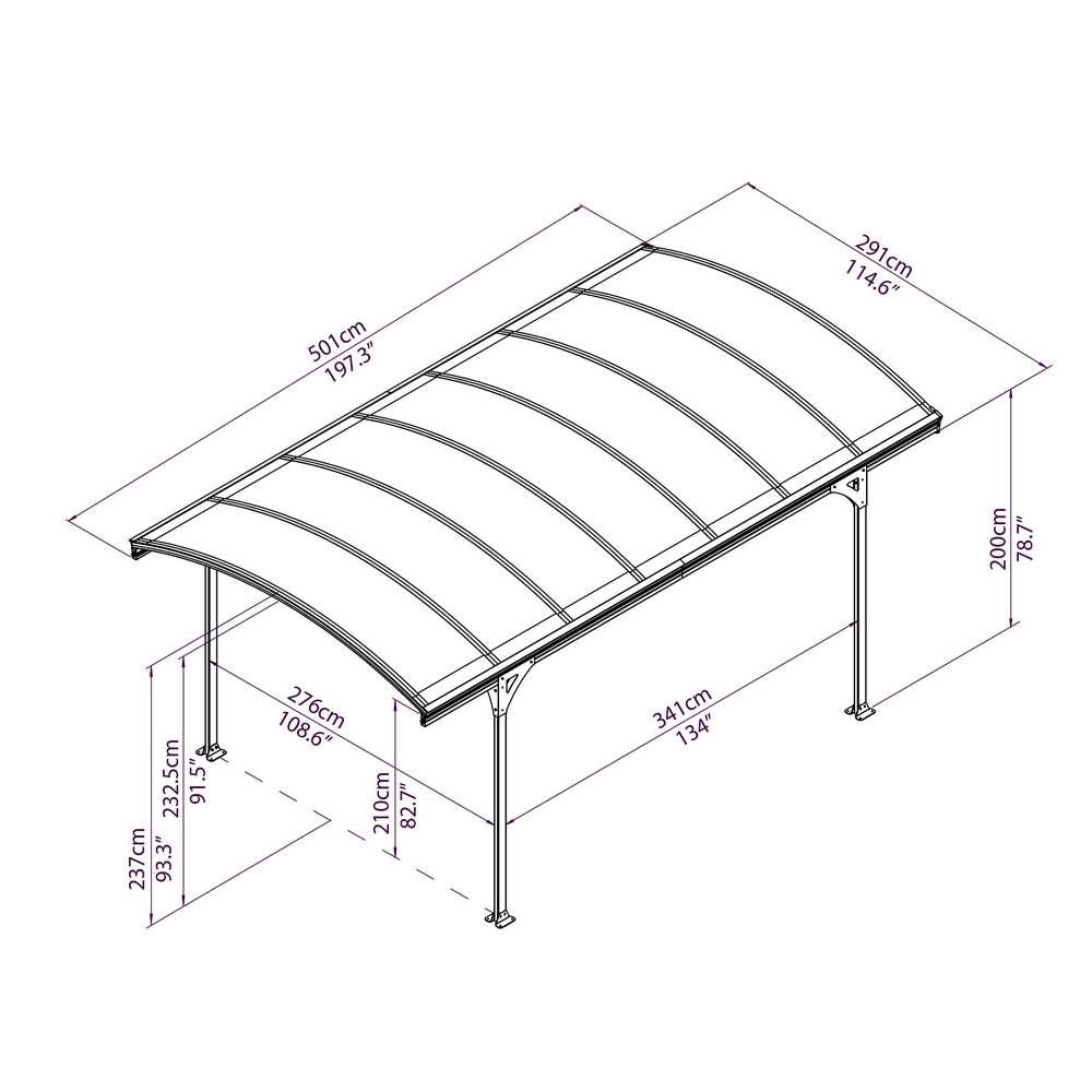 Carport Canopia by Palram Vitoria 5000