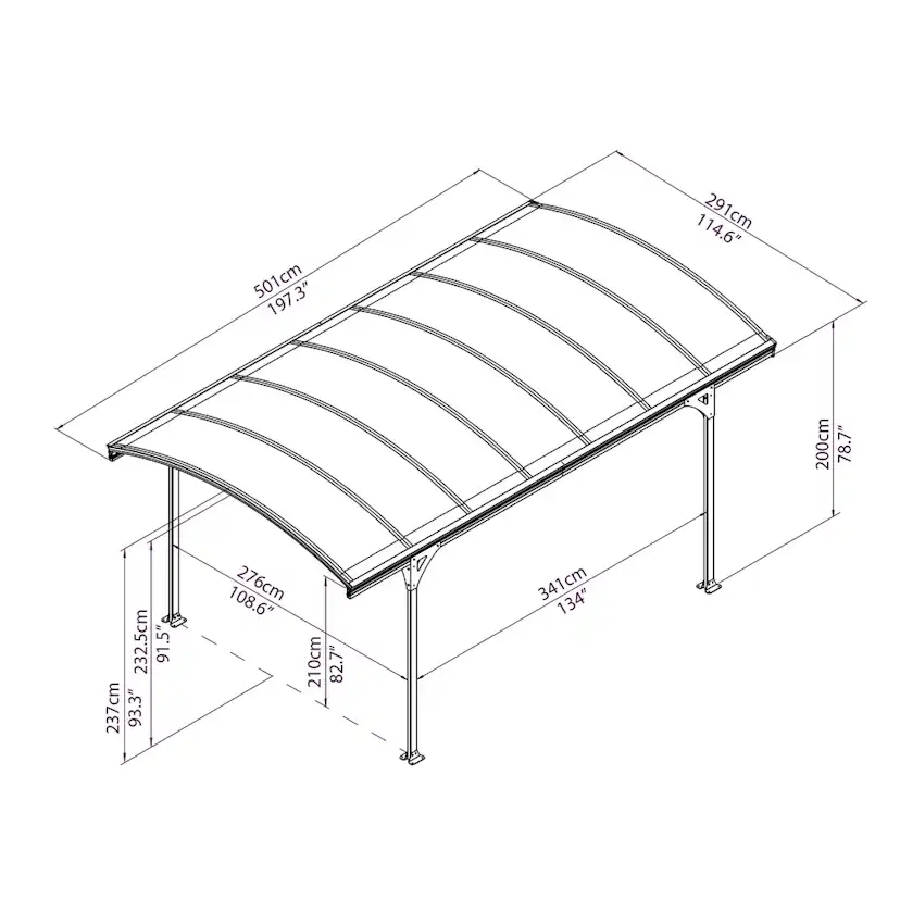 Carport Canopia by Palram Vitoria 5000