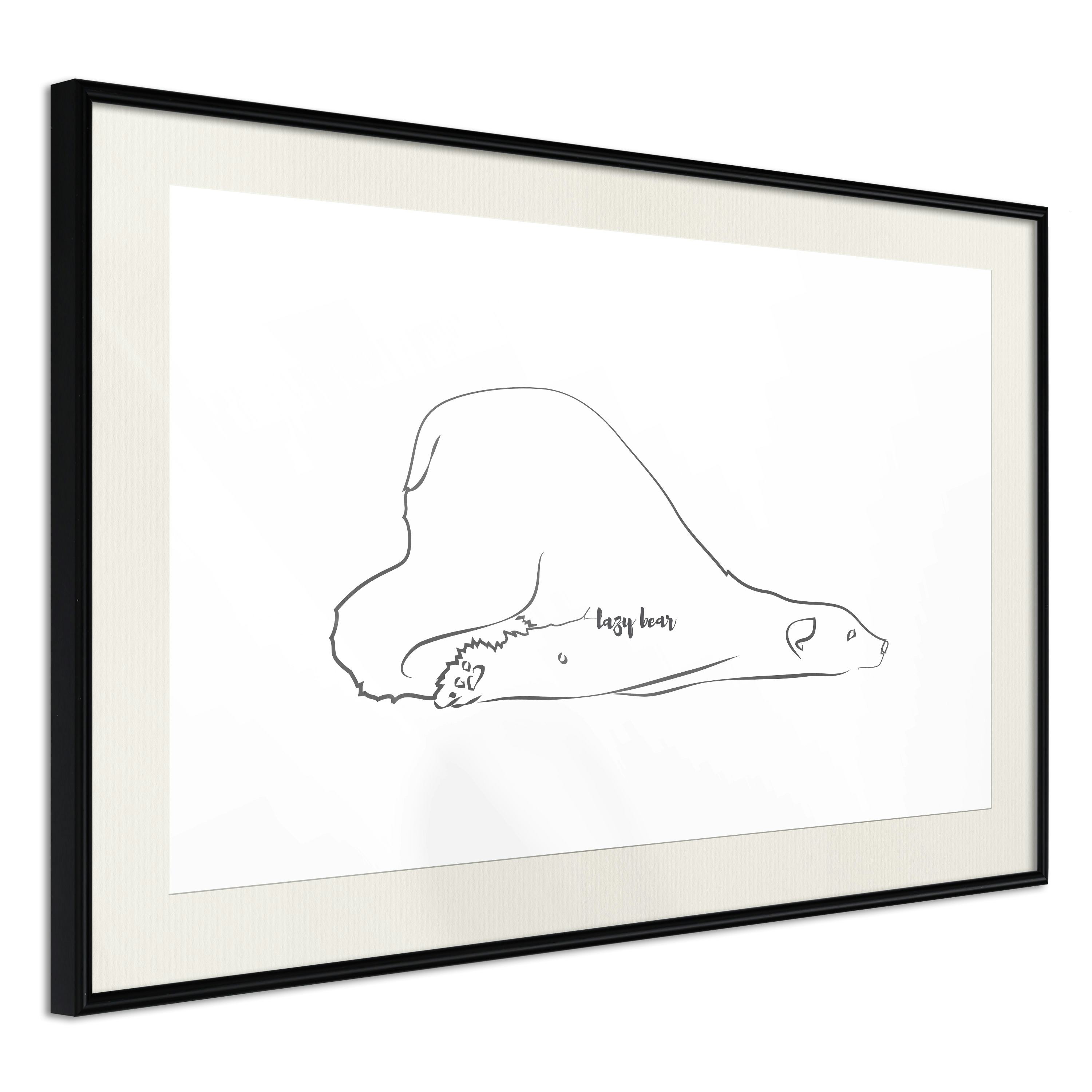 Poster Artgeist Affisch Lazy Bear