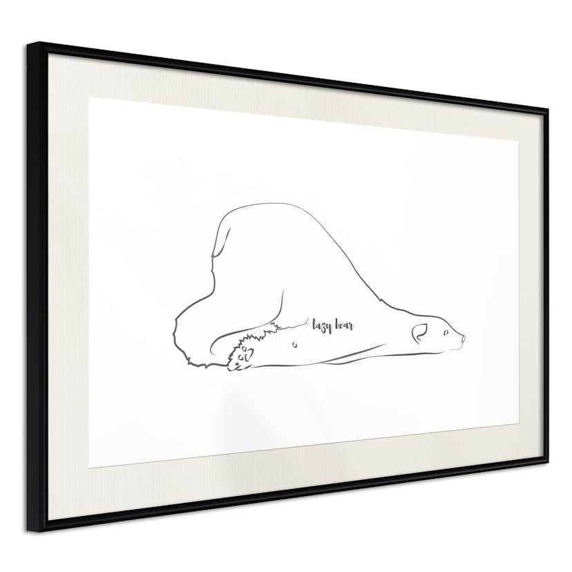 Poster Artgeist Affisch Lazy Bear