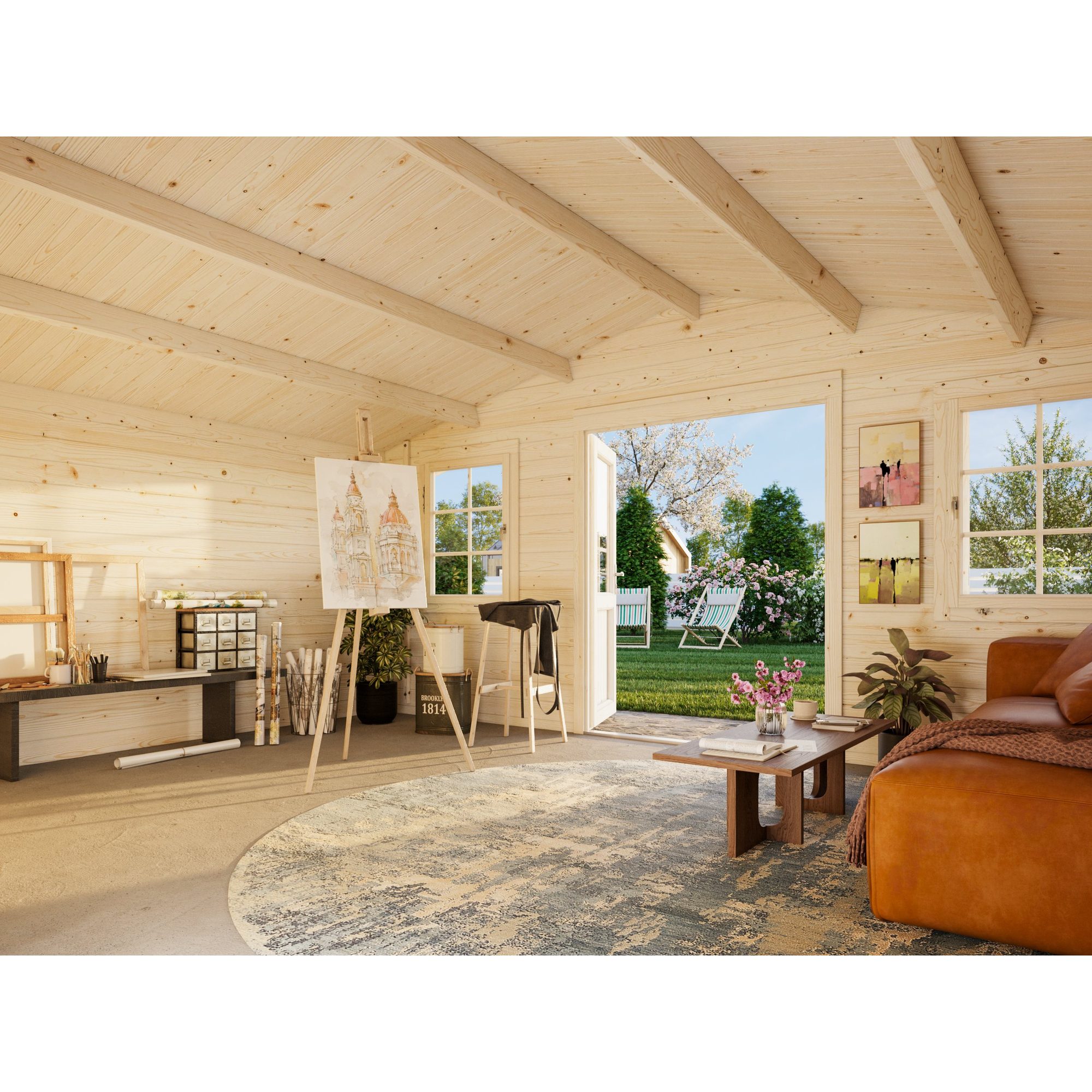 Klara 17,0 m2 Brun dippad