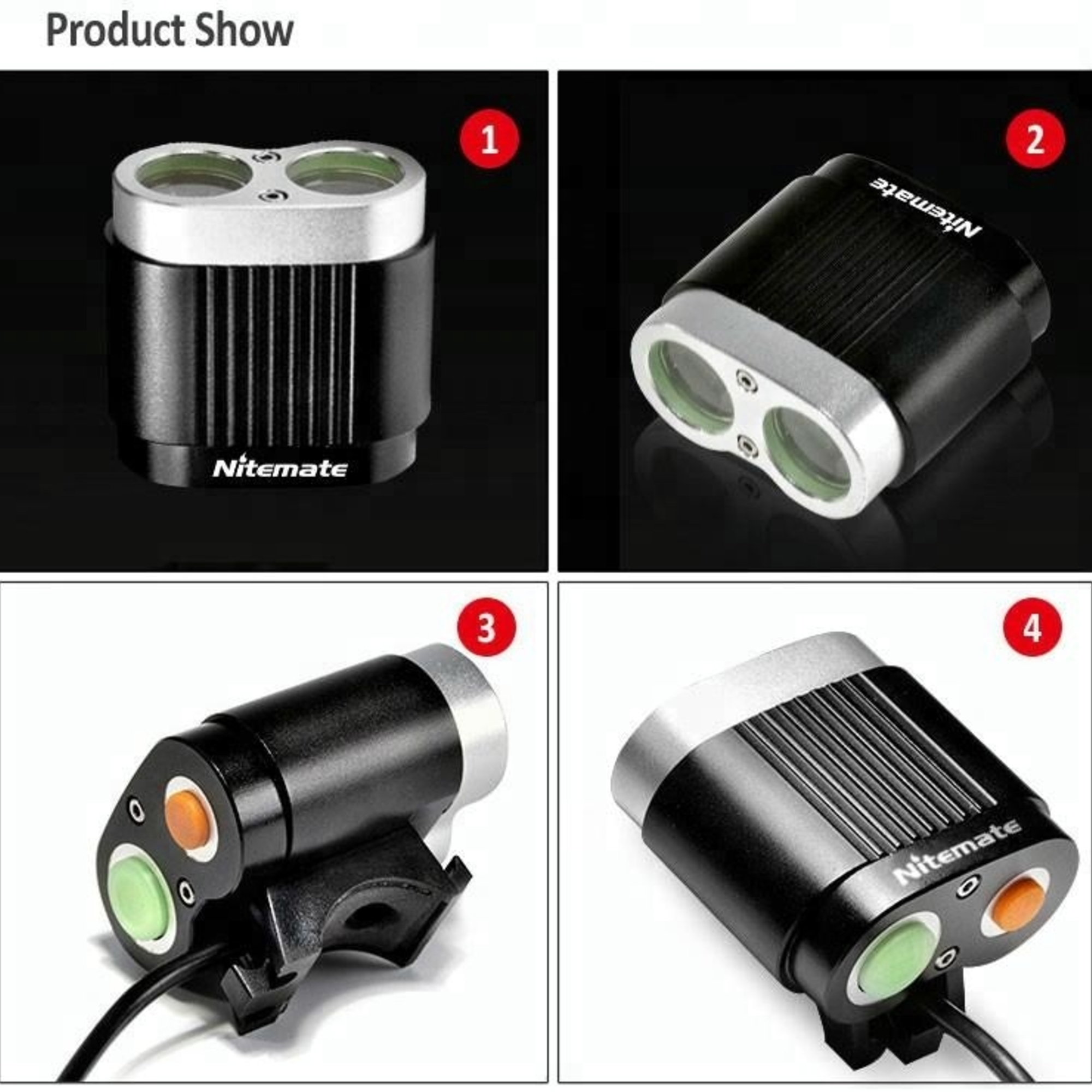 Cykelstrålkastare Briv Nitemate T2200